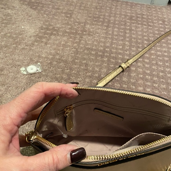 Michael Kors Gold Leather Bag - Picture 7 of 10